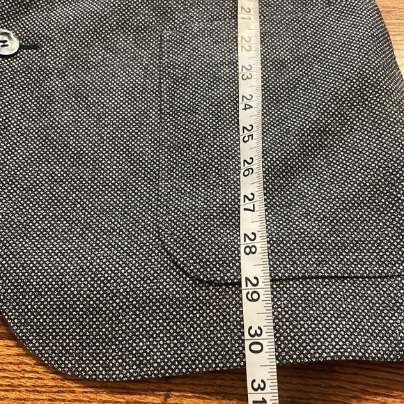HUGO BOSS men’s wool blend sports coat jacket blue gray micro pattern NWOT 44R - Picture 15 of 17